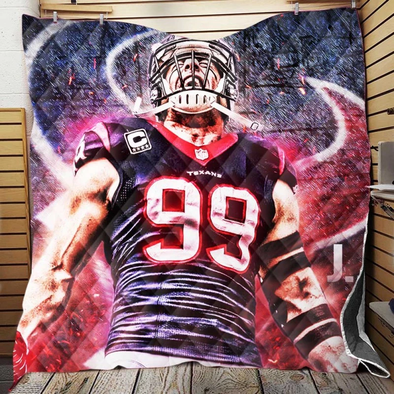 JJ Watt Classic NFL American Football Player Quilt Blanket
