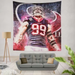 JJ Watt Classic NFL American Football Player Tapestry