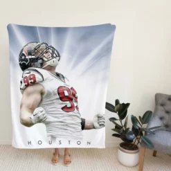 JJ Watt Energetic NFL American Football Player Fleece Blanket