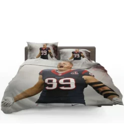 JJ Watt Houston Texans Excellent NFL Football Player Bedding Set