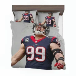 JJ Watt Popular NFL American Football Player Bedding Set 1