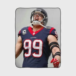 JJ Watt Popular NFL American Football Player Fleece Blanket 1