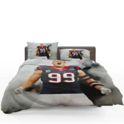 JJ Watt Professional NFL American Football Player Bedding Set