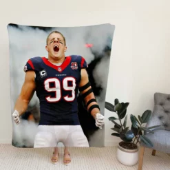 JJ Watt Professional NFL American Football Player Fleece Blanket