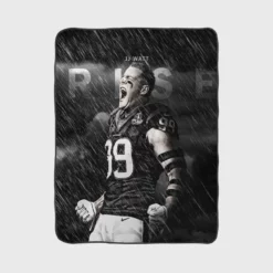 JJ Watt Top Ranked NFL American Football Player Fleece Blanket 1