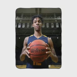 Ja Morant American Professional Basketball Player Fleece Blanket 1