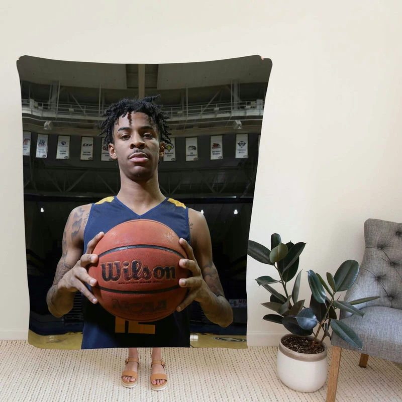 Ja Morant American Professional Basketball Player Fleece Blanket