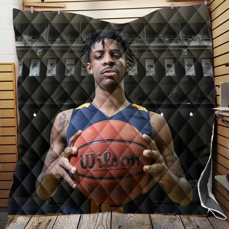 Ja Morant American Professional Basketball Player Quilt Blanket