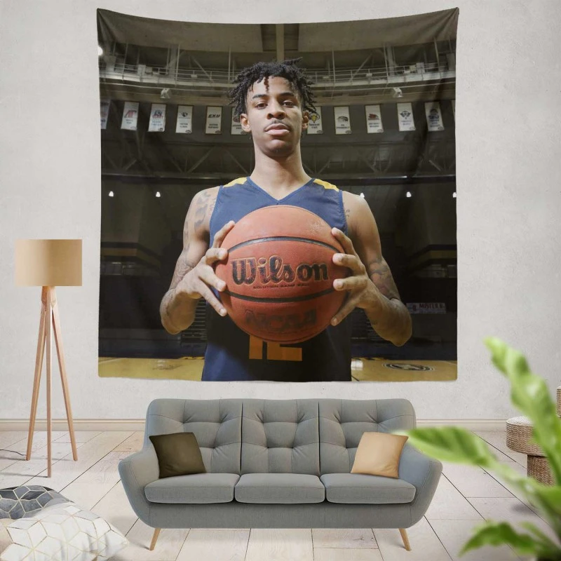 Ja Morant American Professional Basketball Player Tapestry