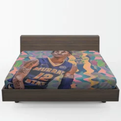 Ja Morant Energetic NBA Basketball Player Fitted Sheet 1