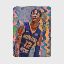 Ja Morant Energetic NBA Basketball Player Fleece Blanket 1