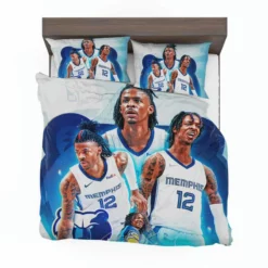 Ja Morant Exciting NBA Basketball Player Bedding Set 1