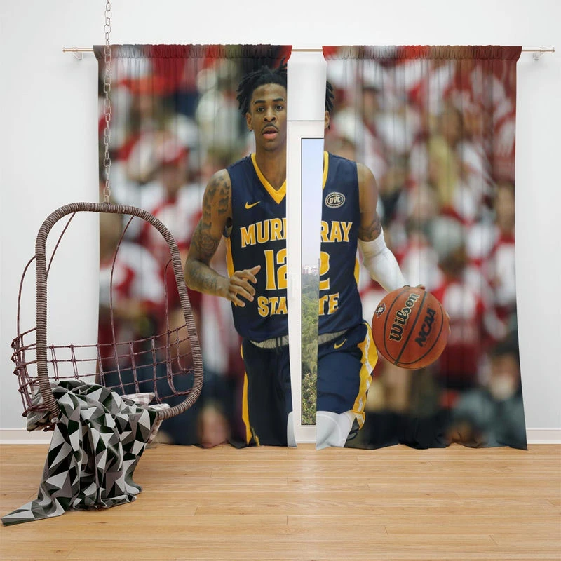 Ja Morant Popular NBA Basketball Player Window Curtain