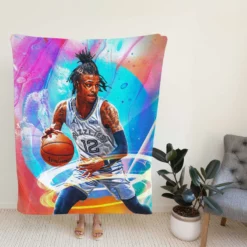Ja Morant Strong NBA Basketball Player Fleece Blanket