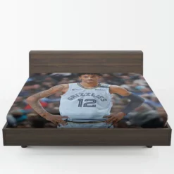 Ja Morant Top Ranked NBA Basketball Player Fitted Sheet 1