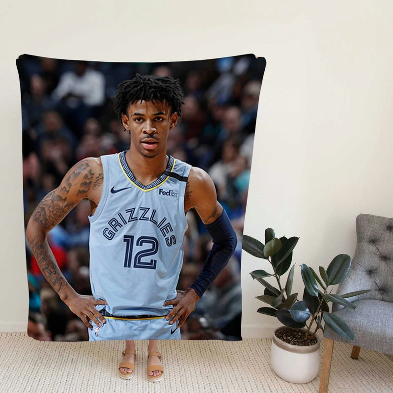 Ja Morant Top Ranked NBA Basketball Player Fleece Blanket