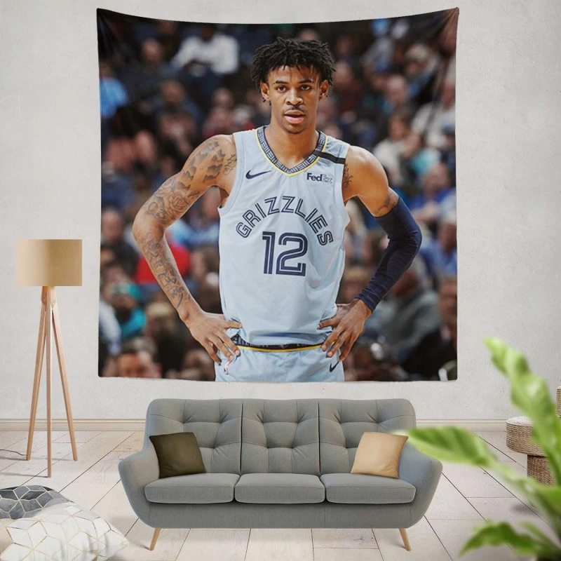 Ja Morant Top Ranked NBA Basketball Player Tapestry