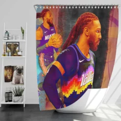 Jae Crowder Energetic NBA Basketball Player Shower Curtain