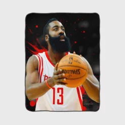 James Edward Harden Jr NBA Basketball Player Fleece Blanket 1