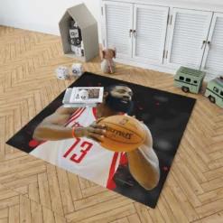 James Edward Harden Jr NBA Basketball Player Rug 1