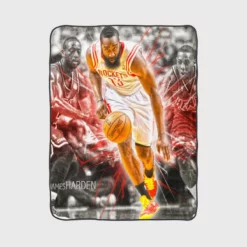 James Harden Exciting NBA Basketball Player Fleece Blanket 1