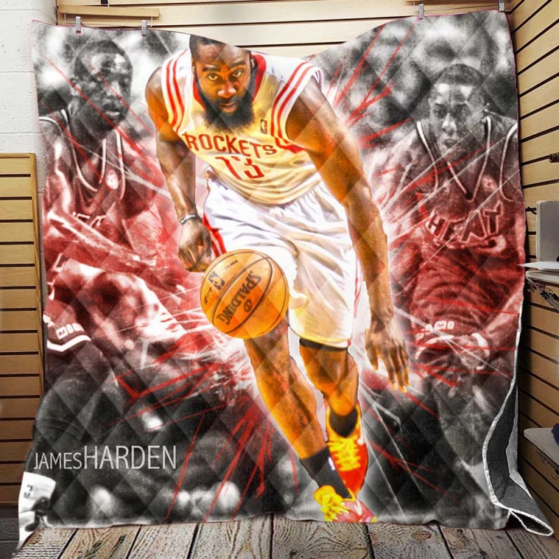 James Harden Exciting NBA Basketball Player Quilt Blanket