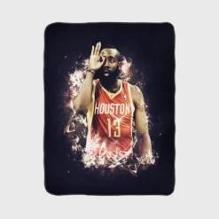 James Harden Philadelphia 76ers Top Player Fleece Blanket 1