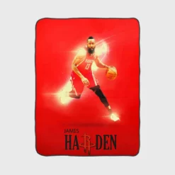 James Harden Popular NBA Basketball Player Fleece Blanket 1