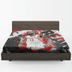 James Harden Professional NBA Basketball Player Fitted Sheet 1