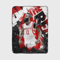 James Harden Professional NBA Basketball Player Fleece Blanket 1