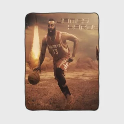 James Harden Strong NBA Basketball Player Fleece Blanket 1