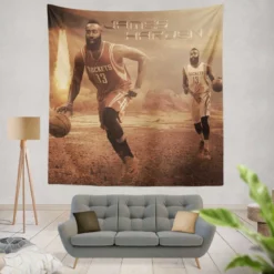 James Harden Strong NBA Basketball Player Tapestry