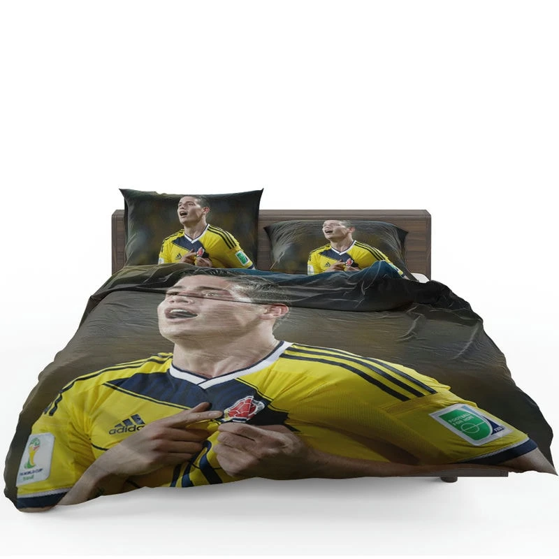 James Rodriguez Colombian Football Player Bedding Set