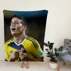 James Rodriguez Colombian Football Player Fleece Blanket