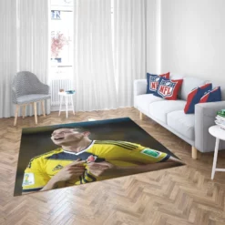 James Rodriguez Colombian Football Player Rug 2