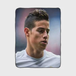 James Rodriguez Excellent Real Madrid Football Player Fleece Blanket 1