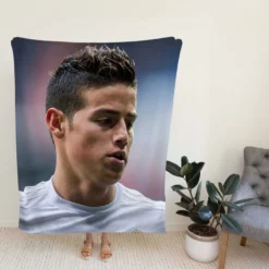 James Rodriguez Excellent Real Madrid Football Player Fleece Blanket