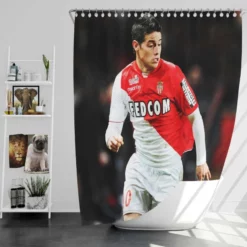 James Rodriguez Professional Football Soccer Player Shower Curtain