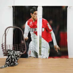 James Rodriguez Professional Football Soccer Player Window Curtain