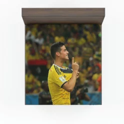 James Rodriguez Top Colombian Football Player Fitted Sheet