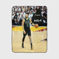 Jayson Tatum Popular NBA Basketball Player Fleece Blanket 1