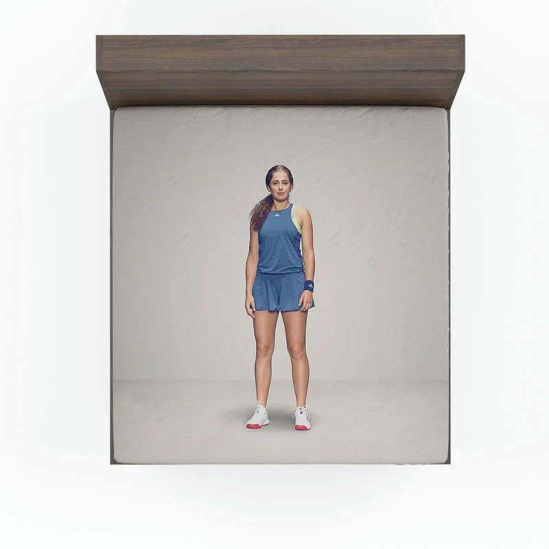 Jelena Ostapenko Exellelant Tennis Player Fitted Sheet