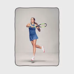Jelena Ostapenko Popular Tennis Player Fleece Blanket 1
