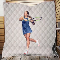 Jelena Ostapenko Popular Tennis Player Quilt Blanket