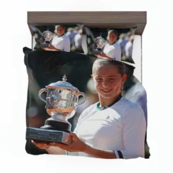 Jelena Ostapenko professional Tennis Player Bedding Set 1