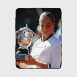 Jelena Ostapenko professional Tennis Player Fleece Blanket 1