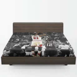 Jimmy Butler  Chicago Bulls Professional NBA Basketball Player Fitted Sheet 1