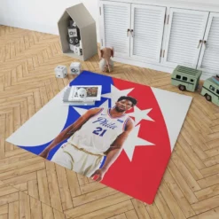 Joel Embiid Professional NBA Basketball Player Rug 1