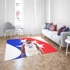 Joel Embiid Professional NBA Basketball Player Rug 2