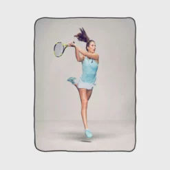 Johanna Konta Exellelant Tennis Player Fleece Blanket 1